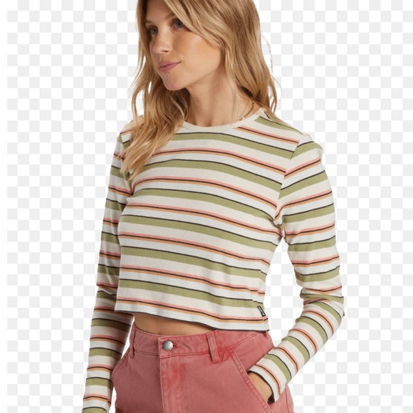 Billabong Tops - Billabong Tommy Striped Long Sleeve Top